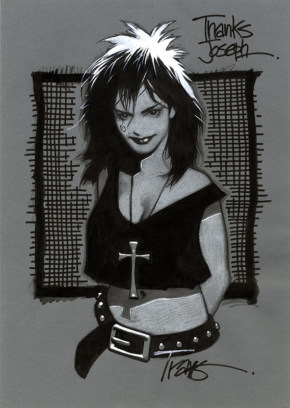 Death from SANDMAN sketch by Travis Charest