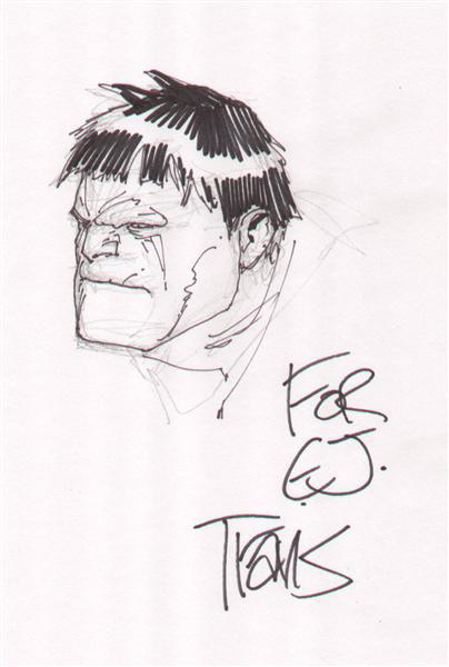 Hulk head sketch