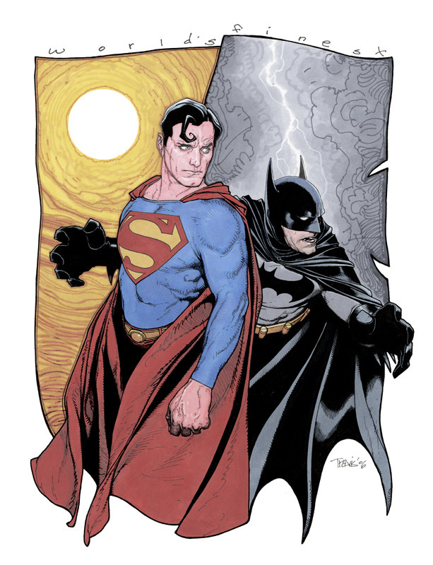 Superman and Batman World's Finest Sketch