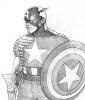 Sketch of the cover to Captain America The Chosen #1