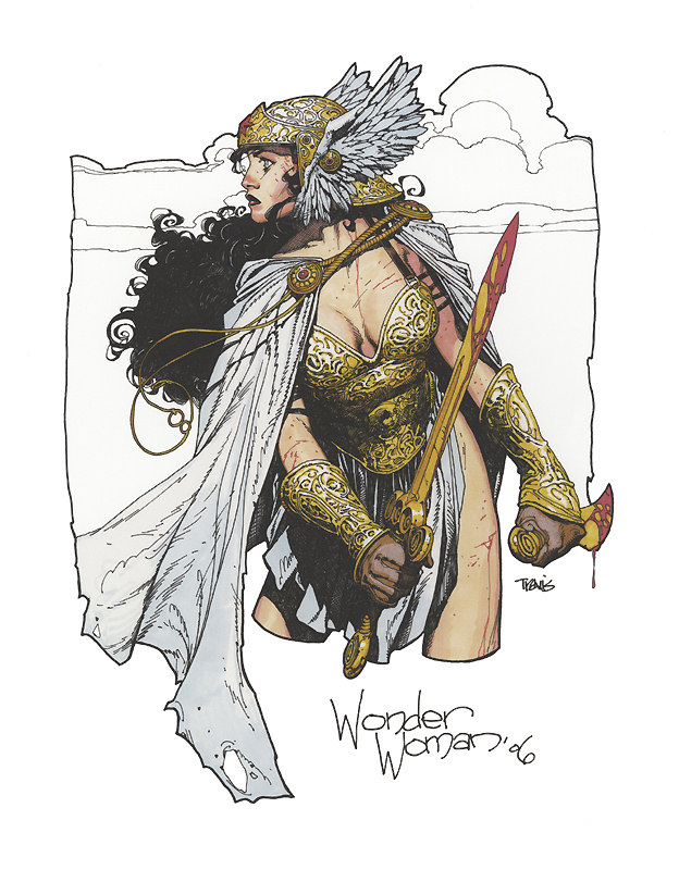 Wonder Woman warrior sketch