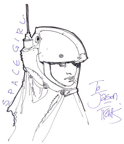 Spacegirl head sketch